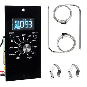 lot 13772 image: Upgrade Digital Control Board for Pit Boss Wood Smoker Replacement Parts Thermostat Kit Compatible with Pit Boss PB700,340,440,820 with 2 Meat Probe