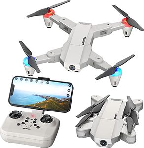 lot 14167 image: SIMREX X500 mini Drone Optical Flow Positioning RC Quadcopter with 720P HD Camera, Altitude Hold Headless Mode, Foldable FPV Drones WiFi Live Video 3D Flips Easy Fly Steady for Learning Gray