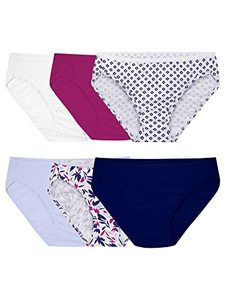 lot 14174 image: Fruit of the Loom womens Tag Free Cotton Panties bikini underwear, 6 Pack - Assorted Colors, US