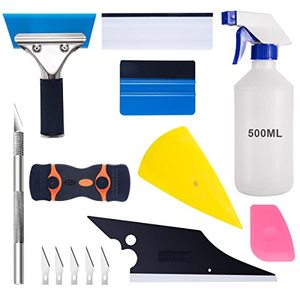 lot 14203 image: Luxiv Car Window Tint Application Tools Kit, 9 Pcs Vehicle Glass Protective Film Installing Tool, Squeegee Automotive Film Scrapers