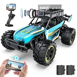 lot 14227 image: O WOWZON RC Car with 5G HD 1080P FPV Camera, 2.4Ghz Remote Control Car wWalkie Talkie Function, 60 Mins Play, 120 Scale High Speed Electric Carrier Vehicle Monster Trucks for Kids Adults