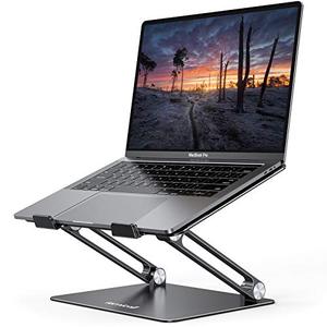 lot 14230 image: Lamicall Adjustable Laptop Stand, Portable Laptop Riser, Aluminum Laptop Stand for Desk Foldable, Ergonomic Computer Notebook Stand Holder for MacBook Air Pro, Dell XPS, HP (10-17.3) - Black