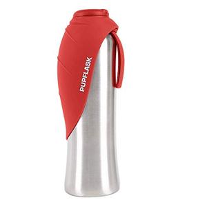 lot 14232 image: PupFlask Large Dog Water Bottle  27 or 40 OZ Stainless Steel  Convenient Dog Water Dispenser  Puppy Travel Water Bowl  Portable Pet Water Bottle  Leak Proof Bottle Perfect Size For All Dog Breeds