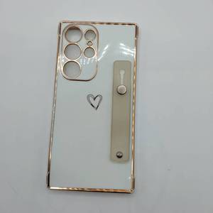 lot 14251 image: KANGHAR for Samsung Galaxy S23 Ultra Clear Case with Astronaut Hidden Stand for Women Men Luxury Plating Bumper Soft TPU Shockproof Protective Phone Cover for Samsung Galaxy S23 Ultra 6.8 Inch Gold