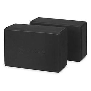 lot 14255 image: Gaiam Essentials Yoga Block (Set Of 2) - Supportive Foam Blocks - Soft Non-Slip Surface for Yoga, Pilates, Meditation - Easy-Grip Beveled Edges - Helps with Alignment and Motion - Black