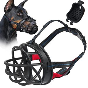 lot 14262 image: Dog Muzzle, Basket Muzzle with Slow Feeder for Positively Leading, Anti Biting Chewing Licking and Scavenging Cage Muzzle, Suitable for Small Medium and Large Dogs for Grooming and Nail Trimming