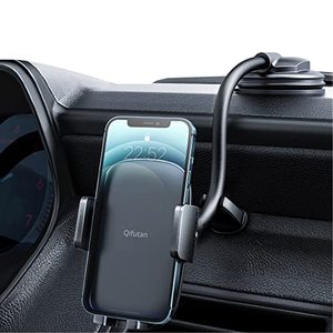 lot 14304 image: Qifutan Cell Phone Holder for Car Phone Mount Long Arm Dashboard Windshield Car Phone Holder Anti-Shake Stabilizer Phone Car Holder Compatible with All Phone Android Smartphone