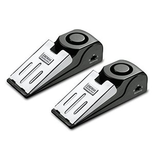 lot 14312 image: EMDMAK Door Stop Alarm with 120DB Siren Door Stop for Home & Travel (Black) (Pack of 2)