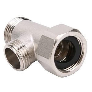 lot 14318 image: 78 Bidet T Adapter Brass Shower Head Adaptor 3 Way Tee Bidet Connector 3 Way Plumbing Splitter Toilet Three Way Connector Shower Head Diverter Valve for Handheld Bidet Sprayer Faucet
