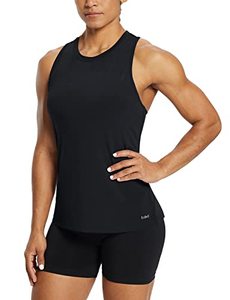 lot 14319 image: BALEAF Womens Workout Tank Tops Racerback Athletic Running Muscle Tank Gym Tennis Shirts Exercise Fitness M
