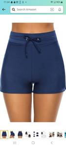 lot 14384 image: Tournesol Womens Swim Shorts High Waisted Bathing Suit Bottoms Swimsuit Tankini Boy Shorts with Liner