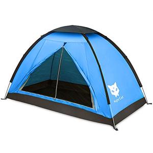 lot 14386 image: Night Cat Backpacking Tent for One 1 to 2 Persons Lightweight Waterproof Camping Hiking Tent for Adults Kids Scouts Easy Setup Single Layer 2.2x1.2m
