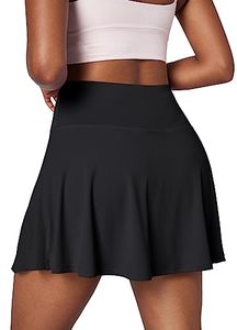 lot 14405 image: Ewedoos Tennis Skirt for Women with 4 Pockets High Waisted Skort Athletic Golf Skorts Skirts for Women Tennis Skirts Black