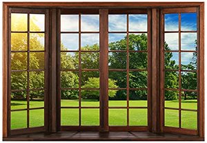 lot 14415 image: YYNXSY 7X5FT Office Backdrop for Video Conference Backdrop with Window Background Screen for Video Conferencing Photography Studio Background Props Holiday Party Birthday Party Room YY-1003