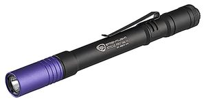 lot 14416 image: Streamlight 66149 Stylus Pro USB 400nm UV Rechargeable Penlight with USB Cord and Nylon Holster, Black