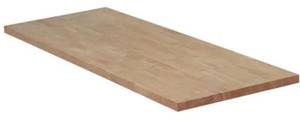 lot 54650 image: Hampton Bay 6 ft. L x 25 in. D Unfinished Hevea Solid Wood Butcher Block Countertop With Square Edge
