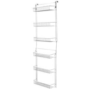 lot 54664 image: 6-Tier Over the Door Organizer (White) Trademark Home