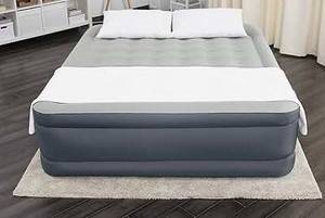 lot 54687 image: SleepLux Durable Inflatable Air Mattress with Built-in