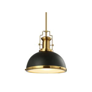 lot 54689 image: Homer Modern Industrial Iron LED Dome Pendant