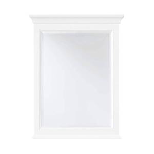 lot 54695 image: 24.00 In. W X 31.00 In. H Framed Rectangular Bathroom Vanity Mirror In White