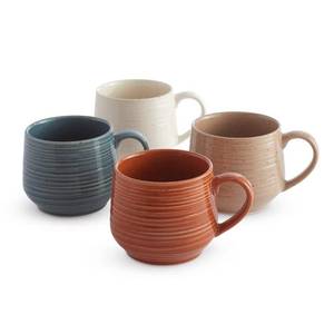 lot 54697 image: Sango Siterra Painters Palette Mixed Mugs, Set of 4