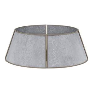 lot 54705 image: 26 Galvanized Metal Christmas Tree Collar - Silver