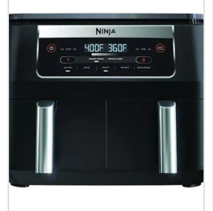 Land a Ninja DualZone 2-basket 6-qt. air fryer with smart finish