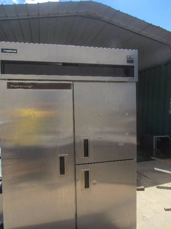 lot 1105 image: Delfield (3) Section Reach-In (Cooler)