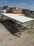 120''x60'' Steel Framed Poly Top Table
