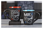ChalkTalk Coffee Mug Set. Ms Always Right.