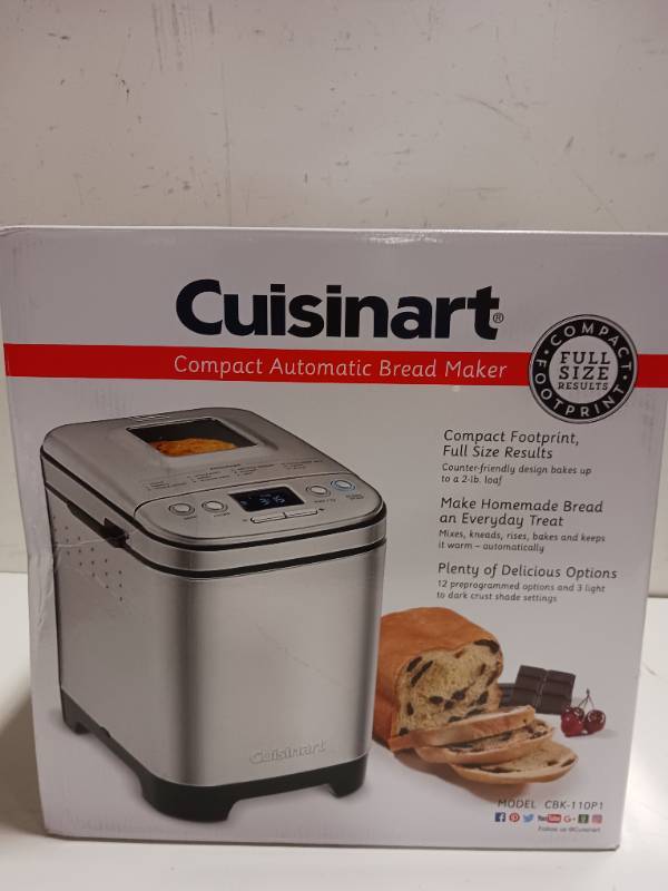 Cuisinart Compact Automatic Bread Maker CBK-110P1 Instruction