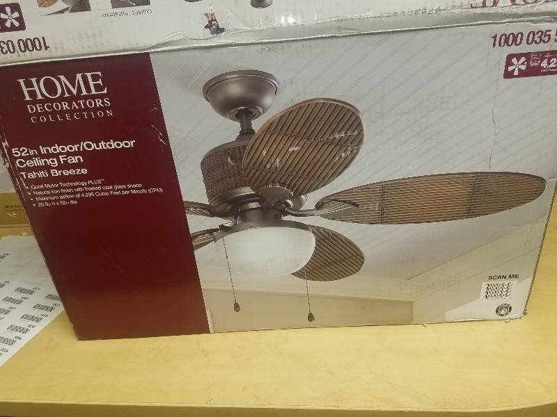 52 Tahiti Breeze Indoor Outdoor Ceiling Fan Lighting