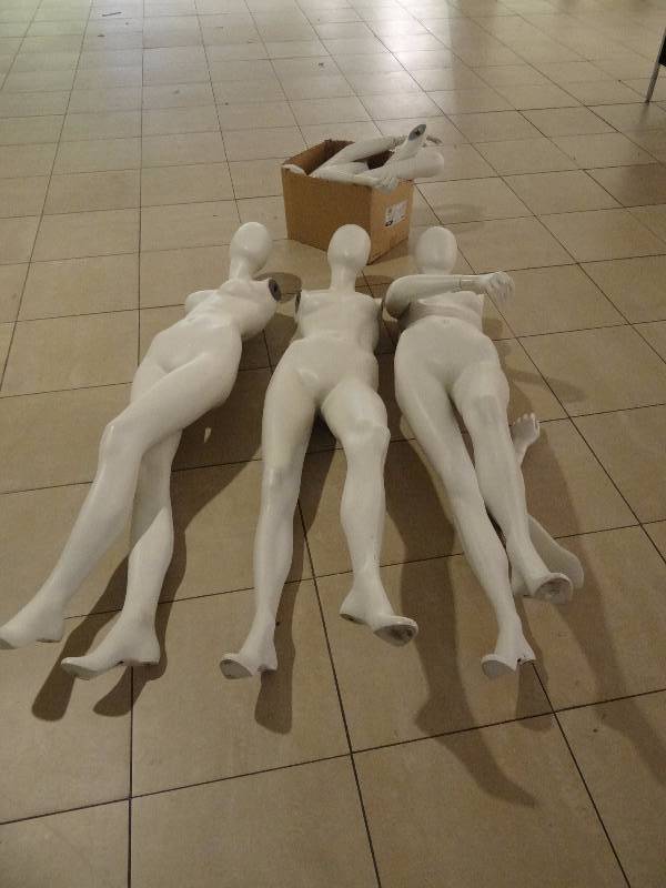 lot 1166 image: Lot of 3 Full Size Female Mannequins