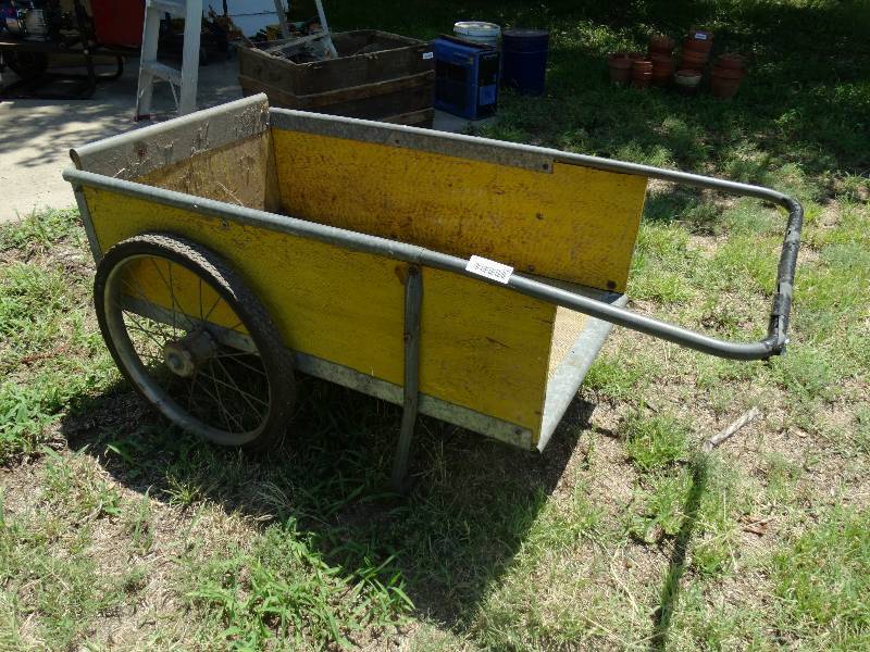 lot 244 image: Metal frame yard cart