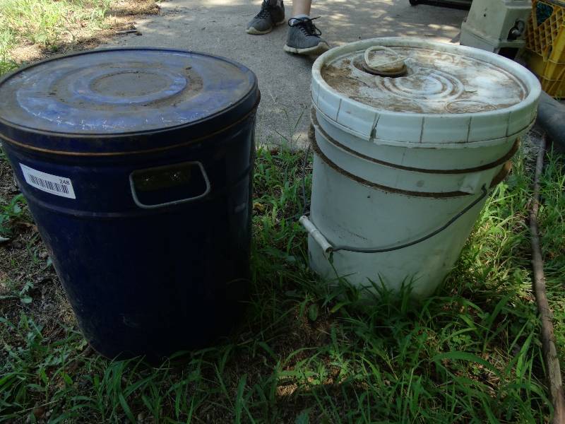 lot 248 image: 2 buckets of rice & beans