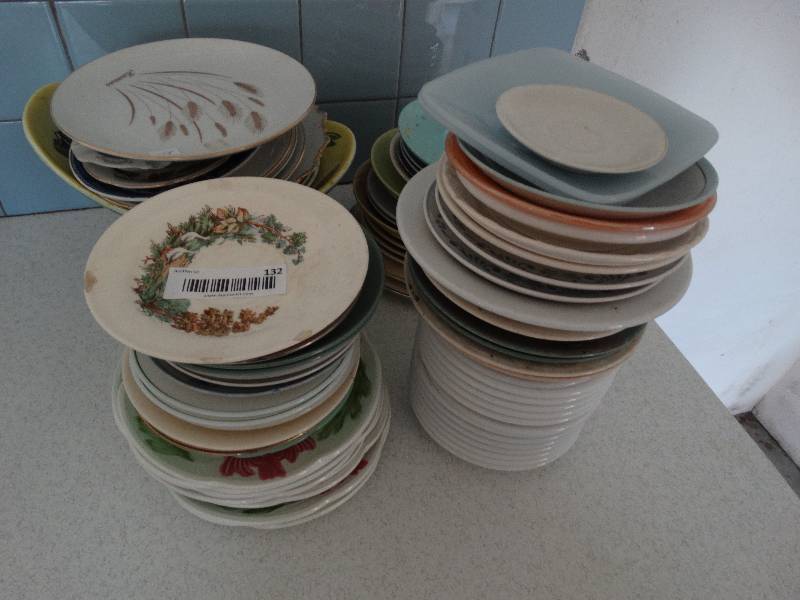 lot 132 image: Lot of plates- 2 partial sets  more.