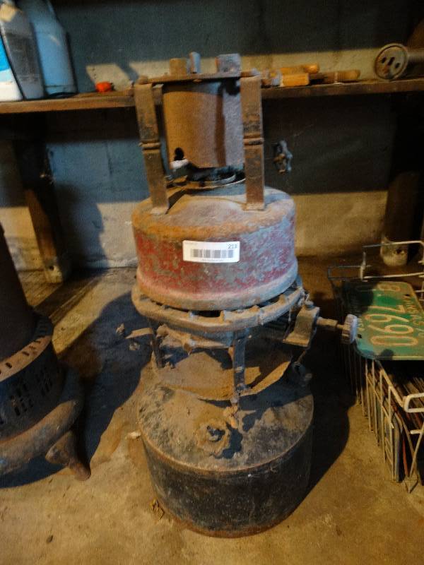 lot 213 image: 2 antique metal stoves