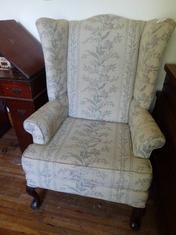 lot 108 image: Wingback chair