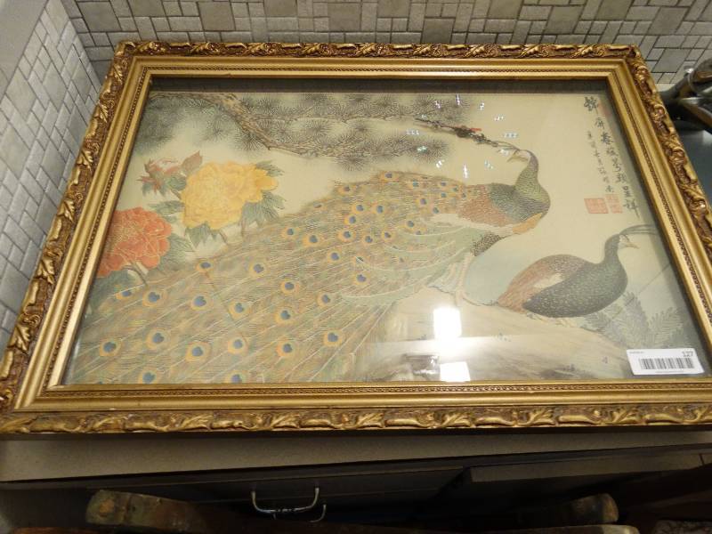 lot 127 image: Oriental Peacock 3D art