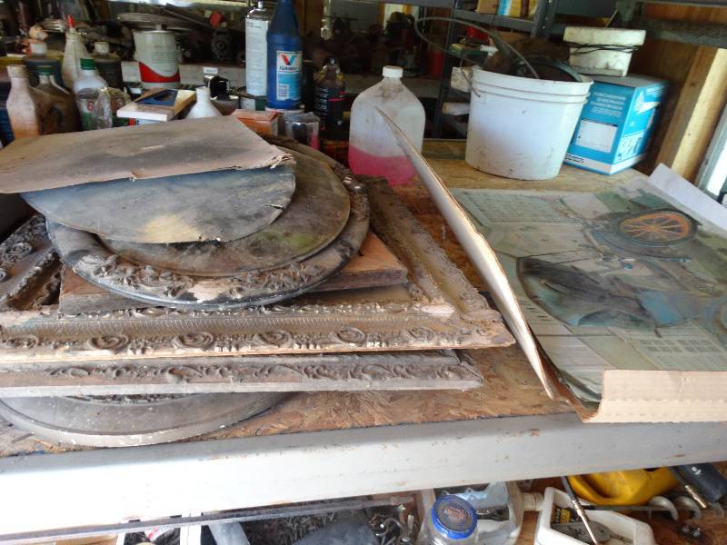 lot 337 image: Lot of old framed art