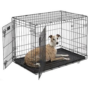 lot 13606 image: Dog Double Door I-Crate-ColorBlack Size36x23x25