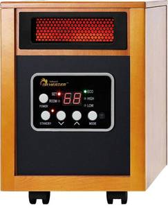 lot 13630 image: Dr Infrared Heater Portable Space Heater, 1500-Watt, Cherry