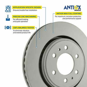 lot 13633 image: Premium Rear Brake Rotor for Subaru Crosstrek XV Forester Impreza Goodyear