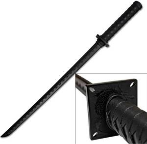 lot 13638 image: BladesUSA 1801PP Martial Arts Polypropylene Ninja Sword Training Equipment  33.5-inches Overall, Self Defense, Training, Safe, Easy, Fun, Cosplay, Black