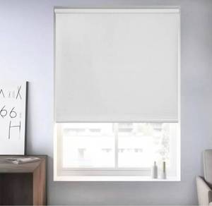 lot 13650 image: CUCRAF Blackout Roller Window Shades for Home,Faux Linen Thermal Insulated Roller Blinds for Windows,UV Protection Roller Shades for Doors,Office,Bedroom,Waterproof,Easy to Install 58 x 72