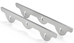 lot 13654 image: Lindas Essentials Stainless Steel Stove Gap Covers (2 Pack), Heat Resistant Oven Gap Filler Seals Gaps Between Stovetop and Counter, Easy to Clean Range Trim Kit (23.4 Inches, Silver (Steel)