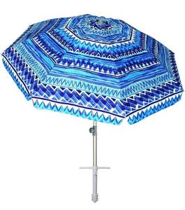 lot 13664 image: AMMSUN 7ft Heavy Duty Windproof Portable Beach Umbrella with Sand Anchor,Adjustable Height with Tilt Aluminum Pole, Portable UV 50 Protection Carry Bag for Patio Garden Beach Pool Backyard