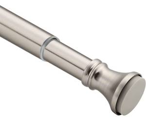 lot 13697 image: Amazer Spring Tension Shower Curtain Rod, 42-72 Inches Rust-Resistance Shower Curtain Rod Bathroom Rod, Adjustable Shower Curtain Rod No Drill, Nickel
