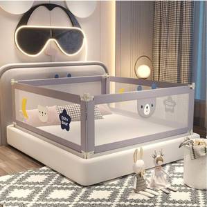 lot 13701 image: ORAIL Bed Rails for Toddlers - 60 70 80 Extra Long Baby Bed Rail Guard (3 Sides Perfect for King Bed, Include 3 Sides)
