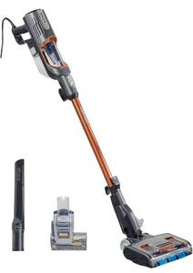 lot 13703 image: SHARK Shark Vertex Corded Ultralight DuoClean PowerFins Stick Vacuum with Self-Cleaning Brushroll (Renewed)